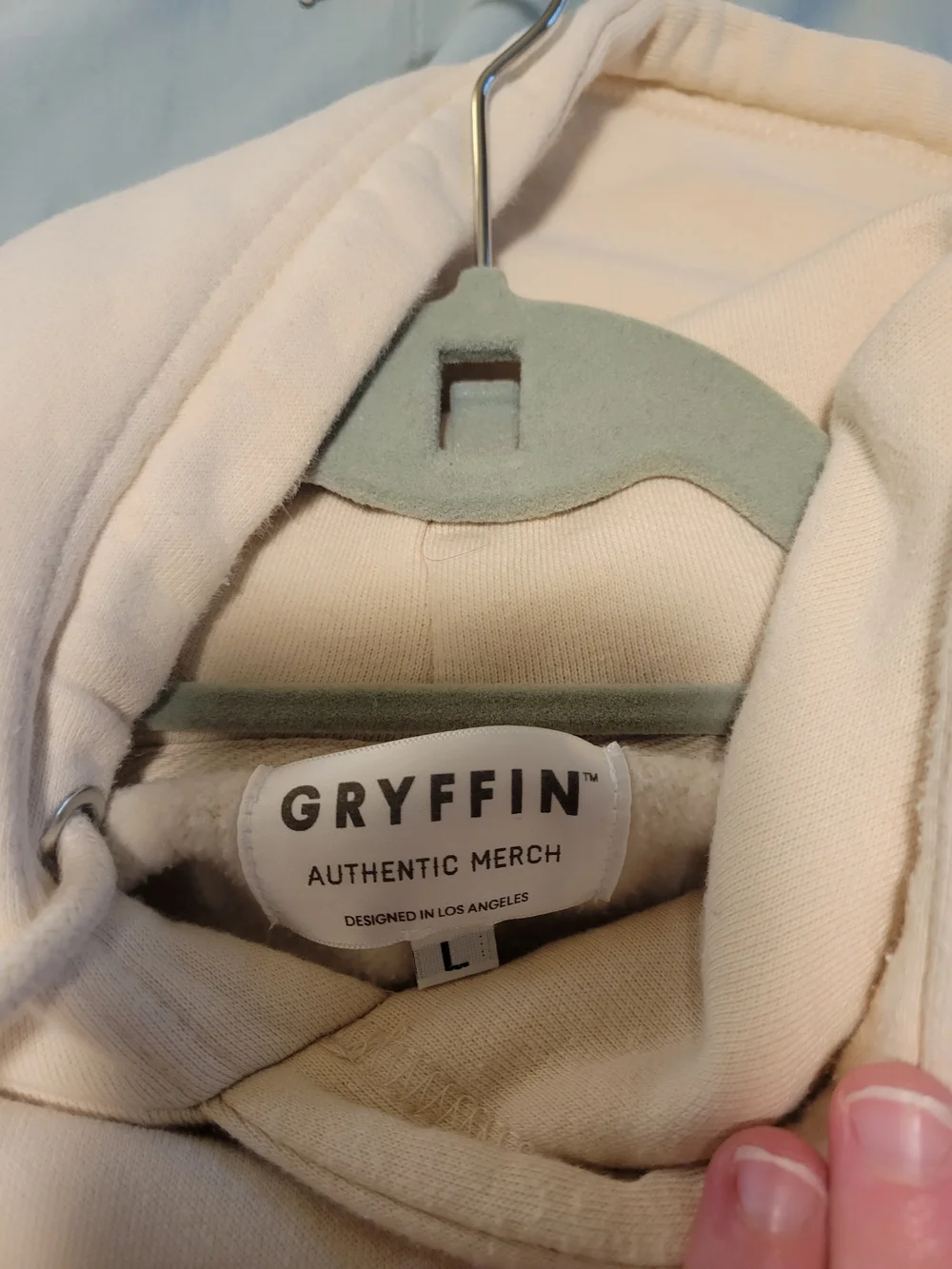 Gryffin Offical Merch Cream Pullover Hoodie - Large